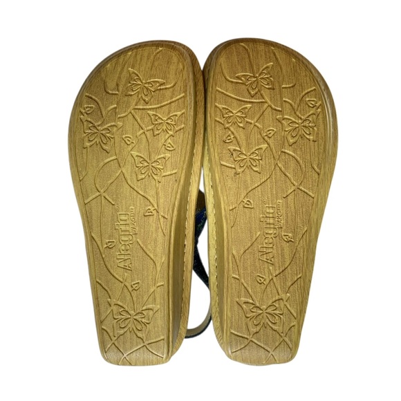 Alegria Verona Birdland Navy Blue Platform Sparkle Sandal VER-158 NWOB (Size 38) - Picture 10 of 11